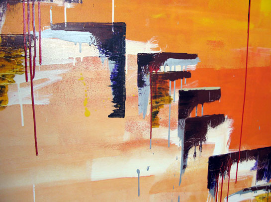 Abstract Large Painting on Canvas
