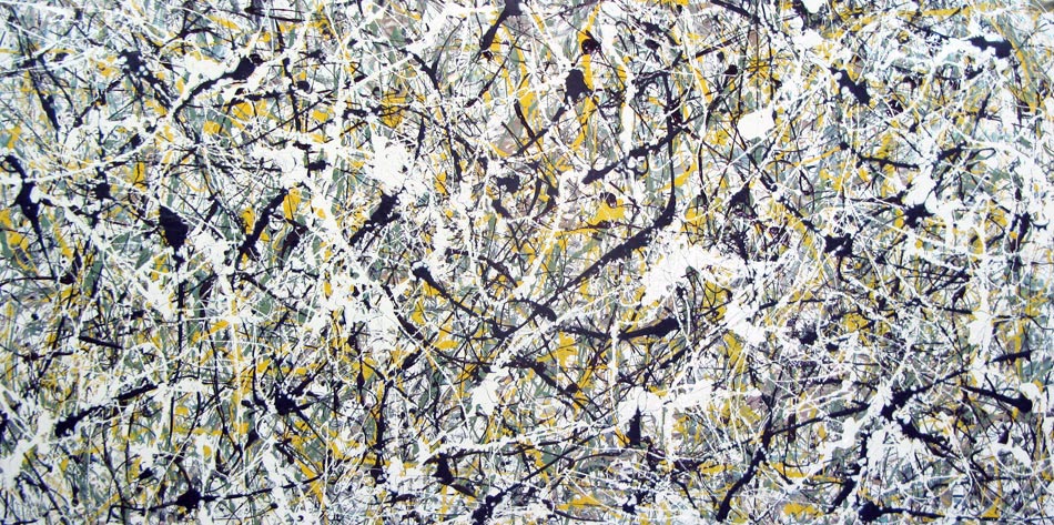 Jackson Pollock styled drip painting