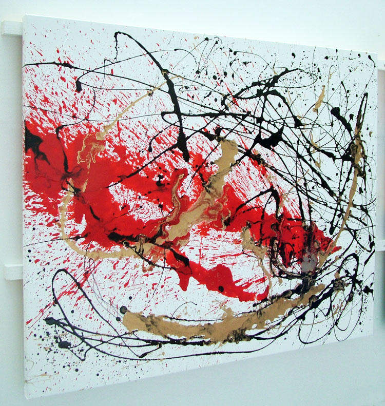 Jackson Pollock inspired drip painting by Seb Farrington