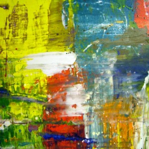 Abstract drip art canvas painting called Carnival